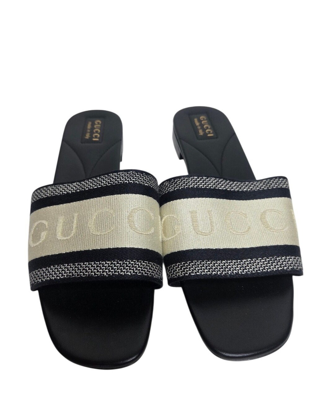 GUCCI Jane Embroidered Logo Slide Sandals - Picture 6 of 14